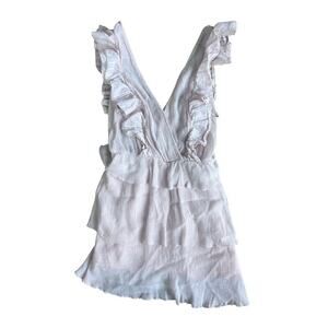 Suboo Perfect Day Wrap Dress Flutter Sleeve Blush Dress Size 4